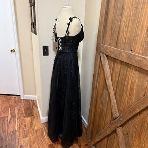Gorgeous Black Lace Corset Dress by AOYAN New with Tags size M Formal